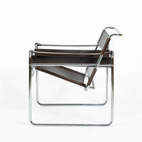 Mid Century Brown Wassily Chair by Marcel Breuer for Stendig 1960s, 2 Available