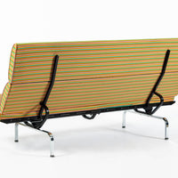 Mid Century Eames Herman Miller Sofa Compact, Alexander Girard Maharam Fabric, 2 Available
