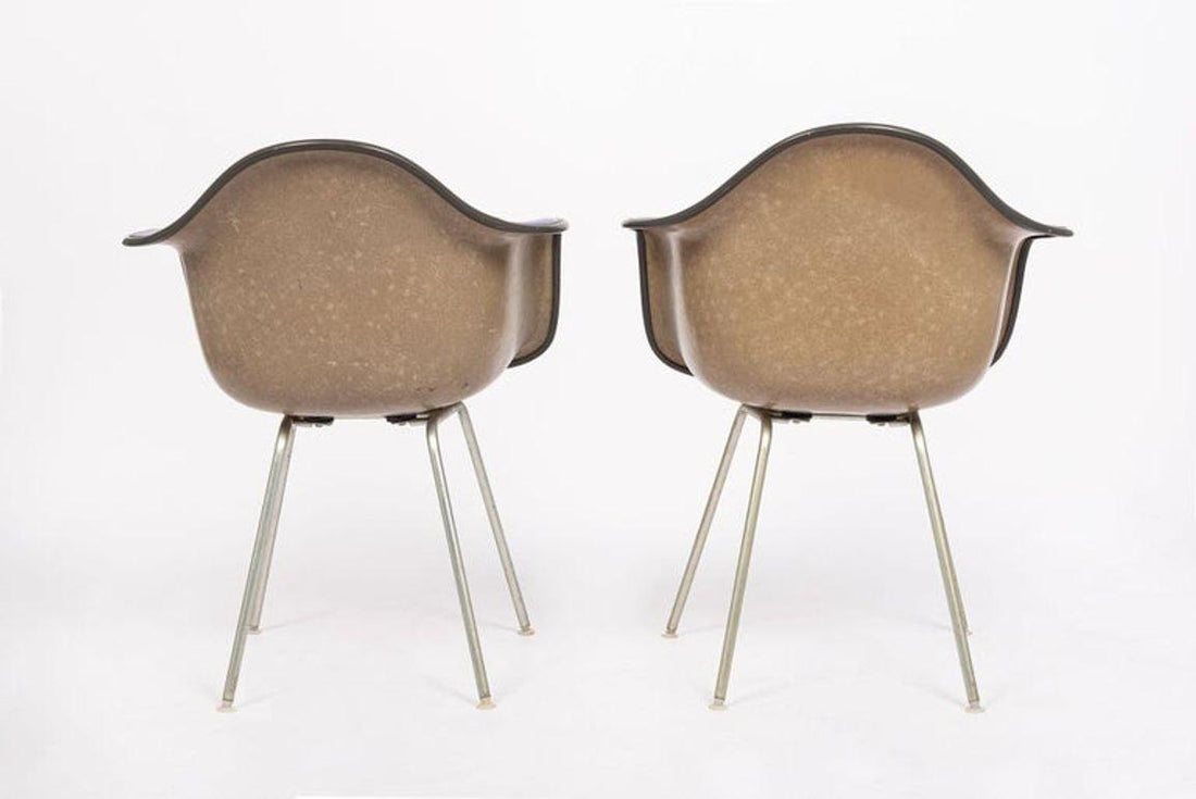 Mid Century Purple DAX Lounge Chairs by Eames for Herman Miller, 1960s