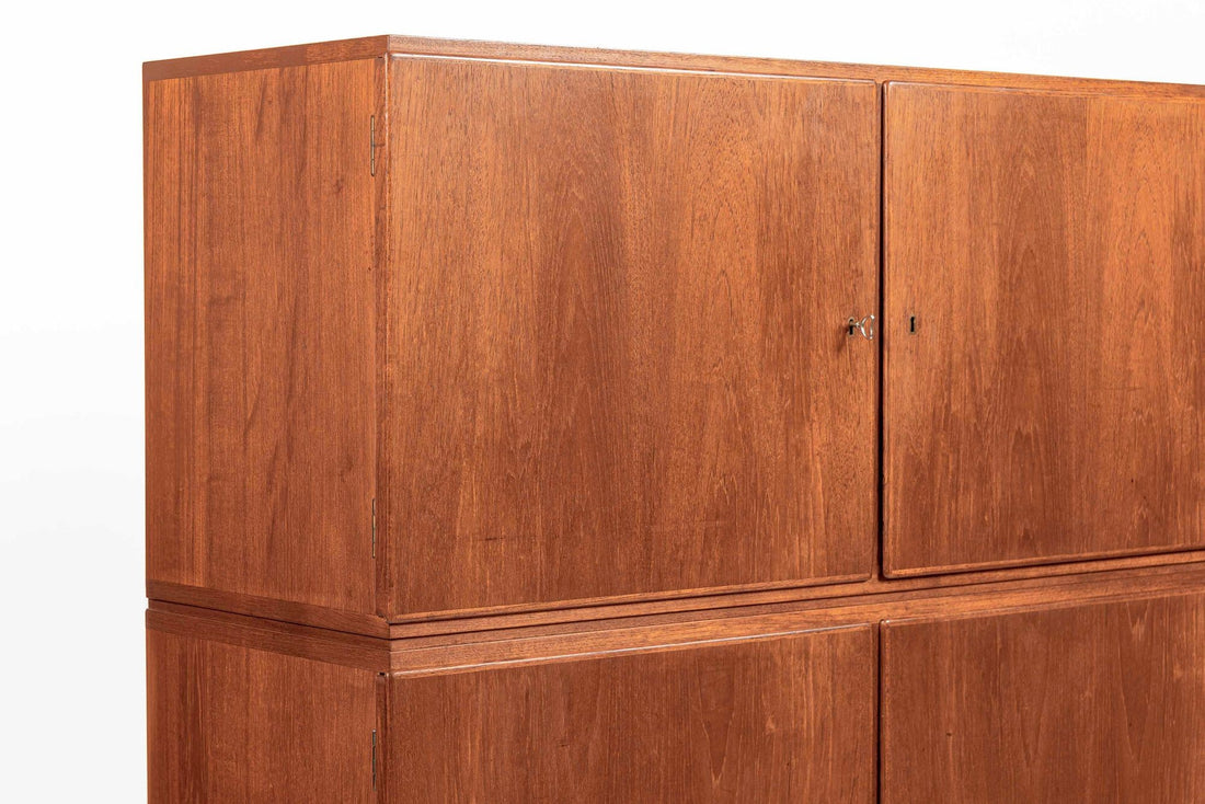 Mid-Century Scandinavian Teak Wood Storage Cabinet in the Style of Afdal