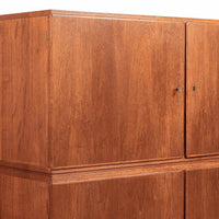 Mid-Century Scandinavian Teak Wood Storage Cabinet in the Style of Afdal