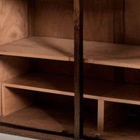 Antique French Art Deco Wood Parquetry Sideboard Cabinet by Adolphe Chanaux (attr)