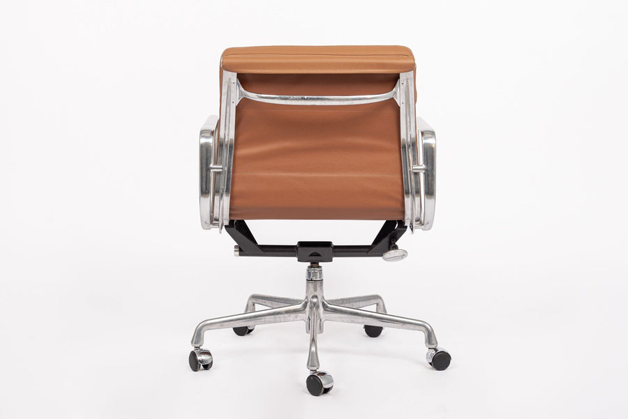 Eames Herman Miller Brown Leather Desk Chair Soft Pad 2000s