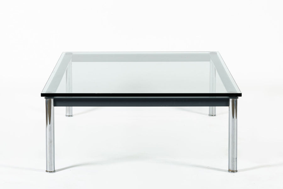 Bauhaus LC10-P Low Glass Coffee Table by Le Corbusier for Cassina