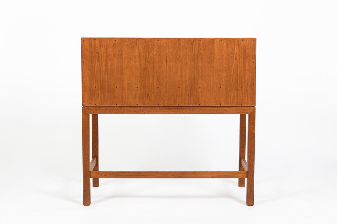 Danish Mid-Century Modern Teak Dropdown Secretary Desk, 1960s