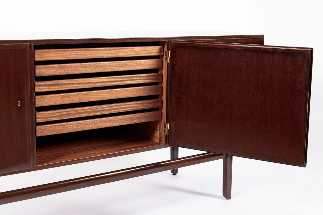 Mid Century Danish Wood Sideboard Cabinet or Credenza by Ole Wanscher