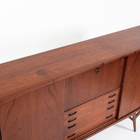 Mid Century Danish Teak Tall Sideboard or Bar Cabinet by Harry Ostergaard