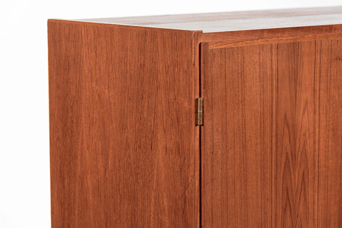Mid Century Danish Teak Wood Storage or Bar Cabinet