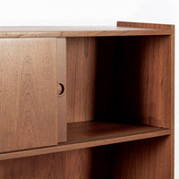 Mid Century Danish Teak Wood Bookcase Cabinet & Secretary Desk 1960s