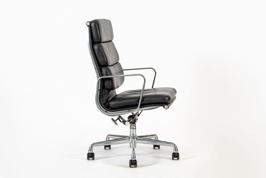 Authentic Eames Herman Miller Tall Black Leather Office Chair 2001