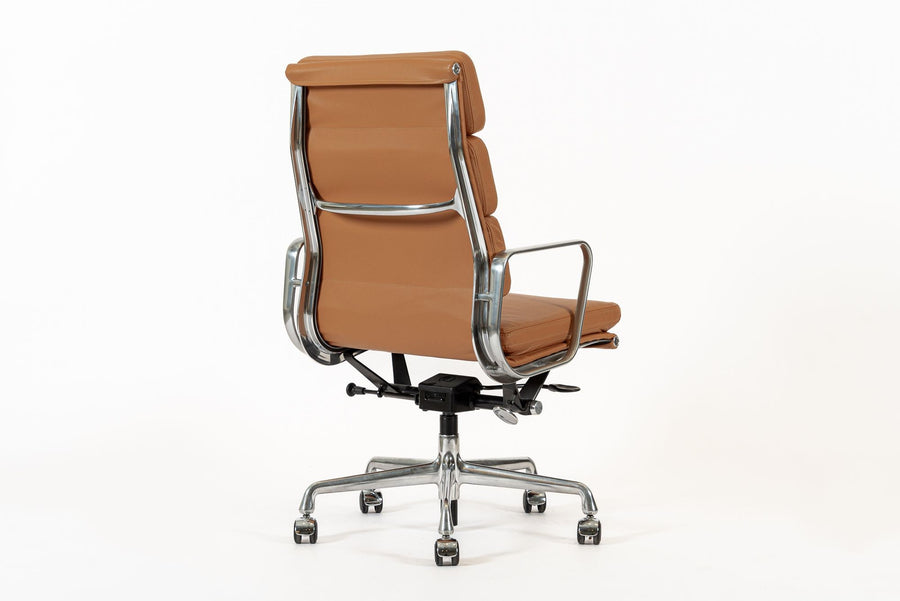 Eames for Herman Miller Aluminum Group Soft Pad Brown Office Chair