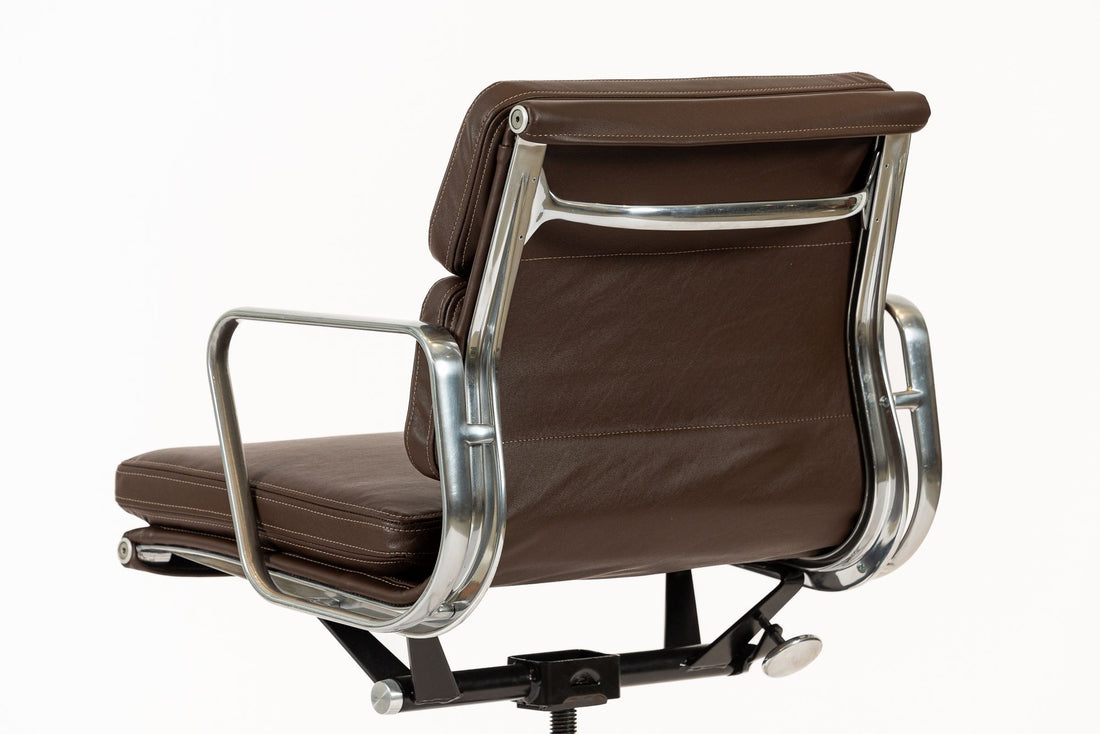 Dark Brown Leather Office Chair by Eames for Herman Miller