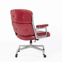 Vintage Eames for Herman Miller Time Life Red Leather Lobby Office Chair 1960s