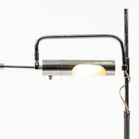 Mid Century Silver Floor Lamp Sarfatti Style