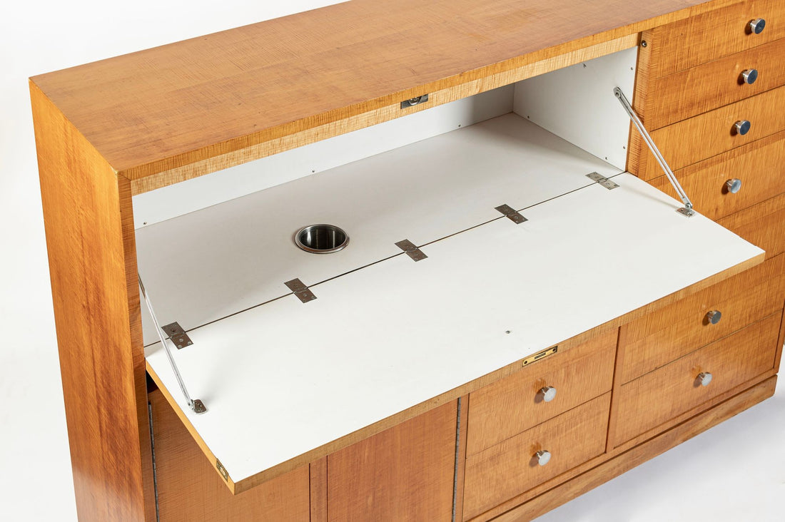 Philip Johnson Mid-Century Modern Custom Dry Bar or Cocktail Cabinet, 1953