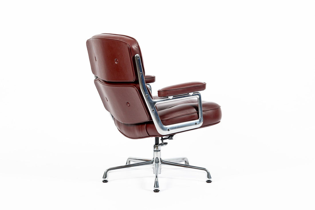 Eames Herman Miller Time Life Lobby Red Leather Office Chair