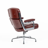 Eames Herman Miller Time Life Lobby Red Leather Office Chair