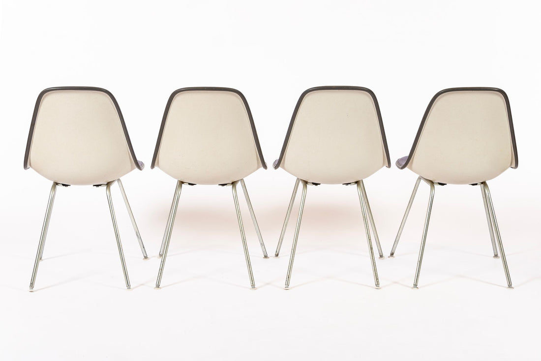 Vintage Mid Century Purple DSX Side Chairs by Eames for Herman Miller