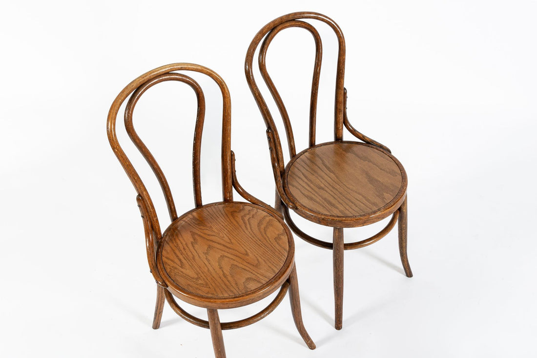 Vintage Thonet Bentwood Bistro Cafe Dining Chairs Set of 6