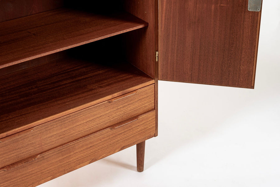 Mid Century Danish Modern Teak Wood Storage or Bar Cabinet