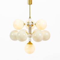 Mid-Century Modern Sputnik Chandelier by Szarvasi, Hungary 1970s, 3x Available