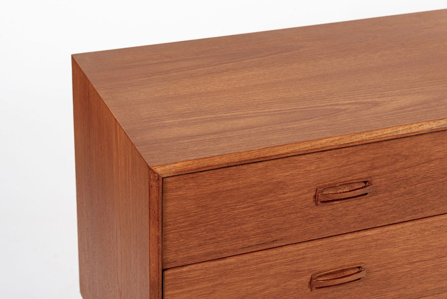 Vintage Mid Century Lowboy Teak Wood Dresser 1960s