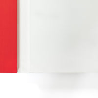 Contemporary Geometric Abstract Art Wall Reliefs by Thomas Vinson White–White–Red, 2004
