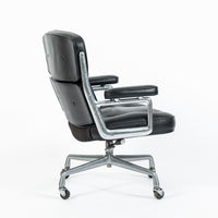 Eames Time Life Executive Lobby Chair Herman Miller Black Leather Office Chair