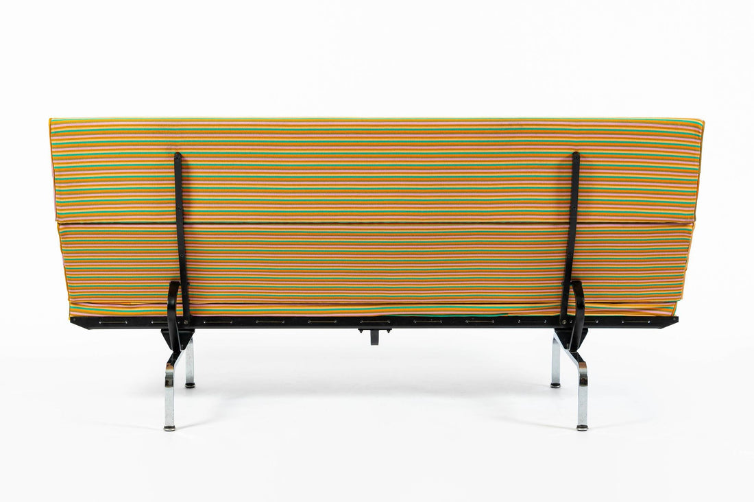 Mid Century Eames Herman Miller Sofa Compact, Alexander Girard Maharam Fabric, 2 Available