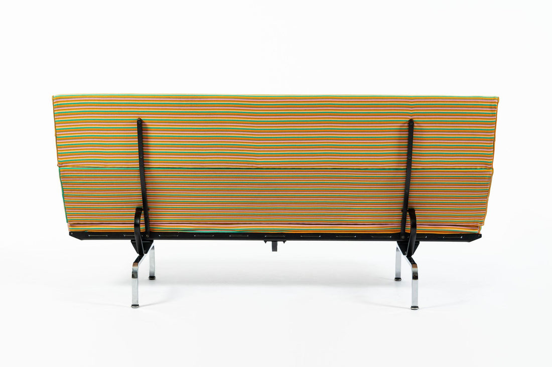 Eames Sofa Compact for Herman Miller, Alexander Girard Maharam Striped Fabric, 2 Available
