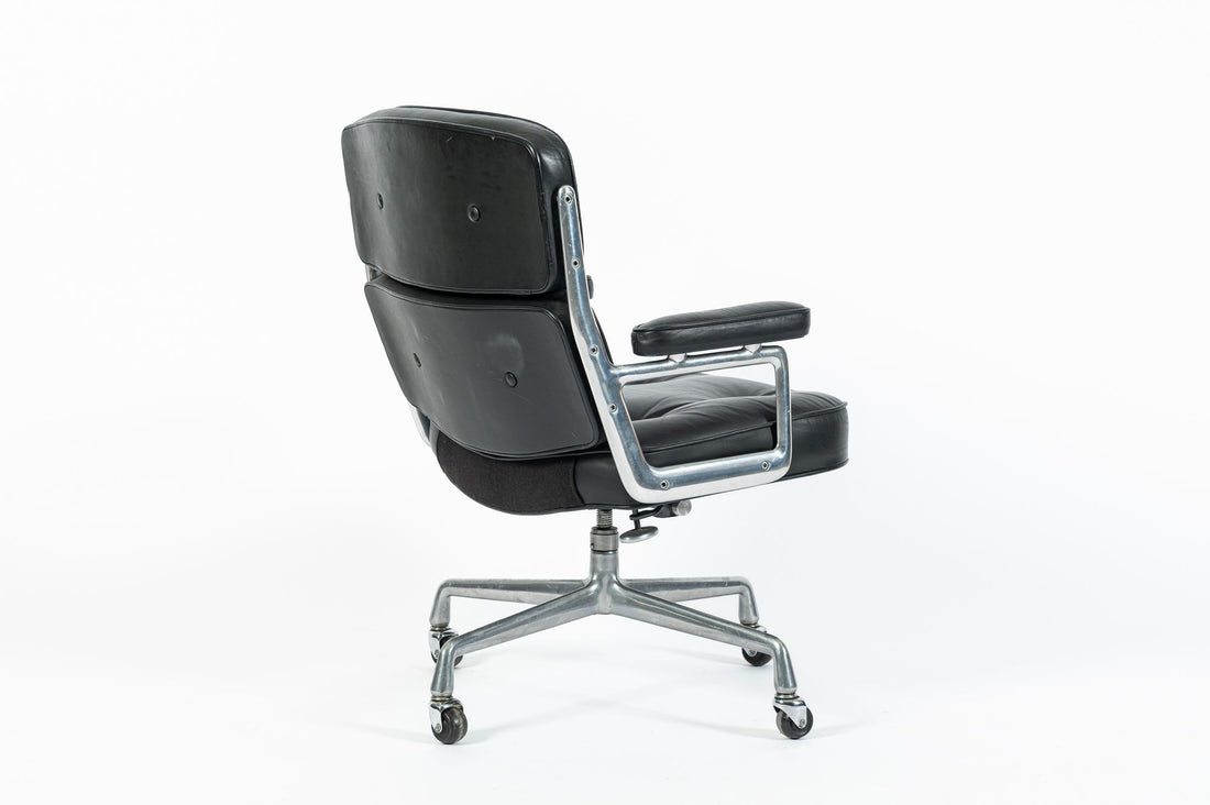 Eames Time Life Executive Chair Herman Miller Black Leather Office Chair 1981