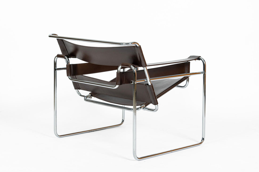 Mid Century Brown Wassily Chair by Marcel Breuer for Stendig 1960s, 2 Available