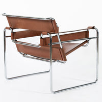Mid Century Brown Wassily Lounge Chair by Marcel Breuer