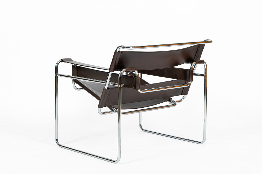 Mid Century Brown Wassily Chair by Marcel Breuer for Stendig 1960s, 2 Available