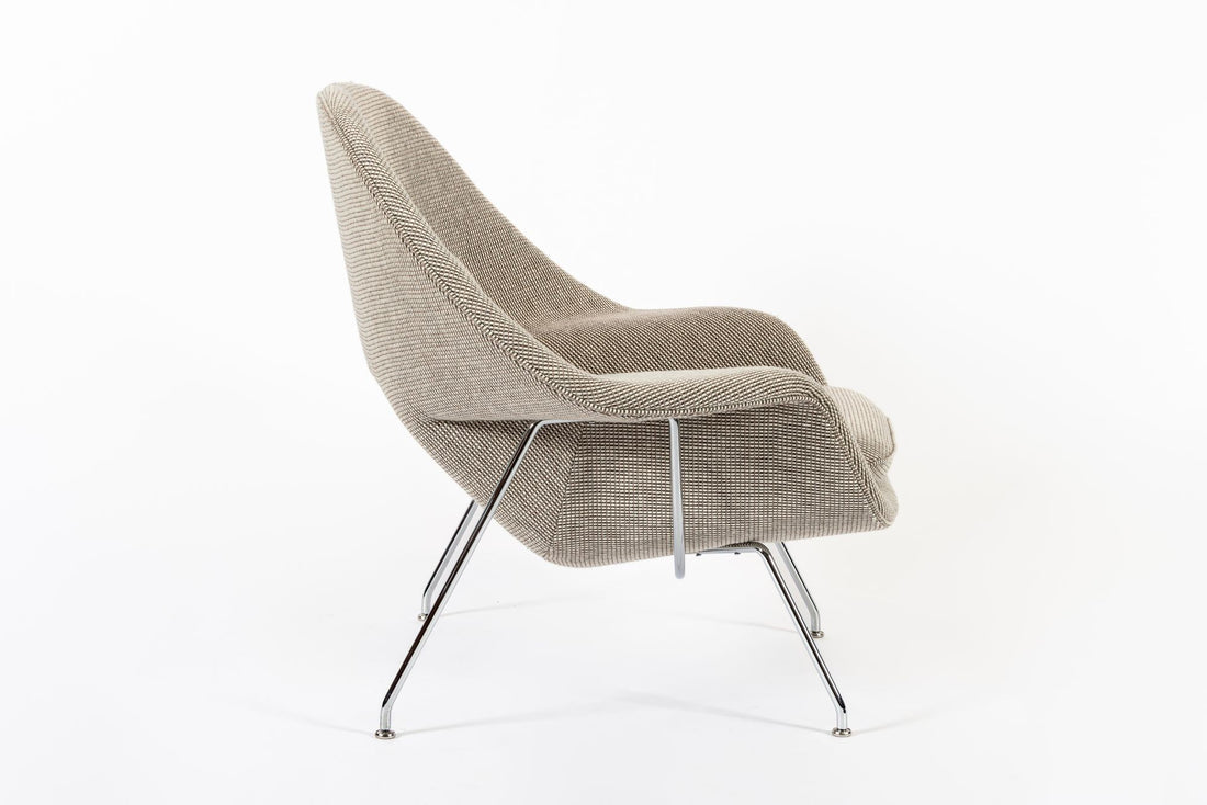 Early Restored Mid Century Tan Womb Lounge Chair by Saarinen for Knoll, Multiples/Custom Available