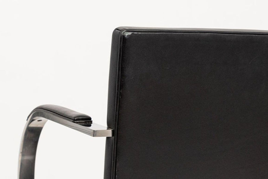 Mid Century Black Brno Chairs by Mies van der Rohe for Knoll Set of 4