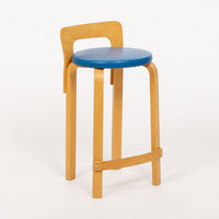 Mid Century Finnish Birch Wood K65 Stools by Alvar Aalto for Artek