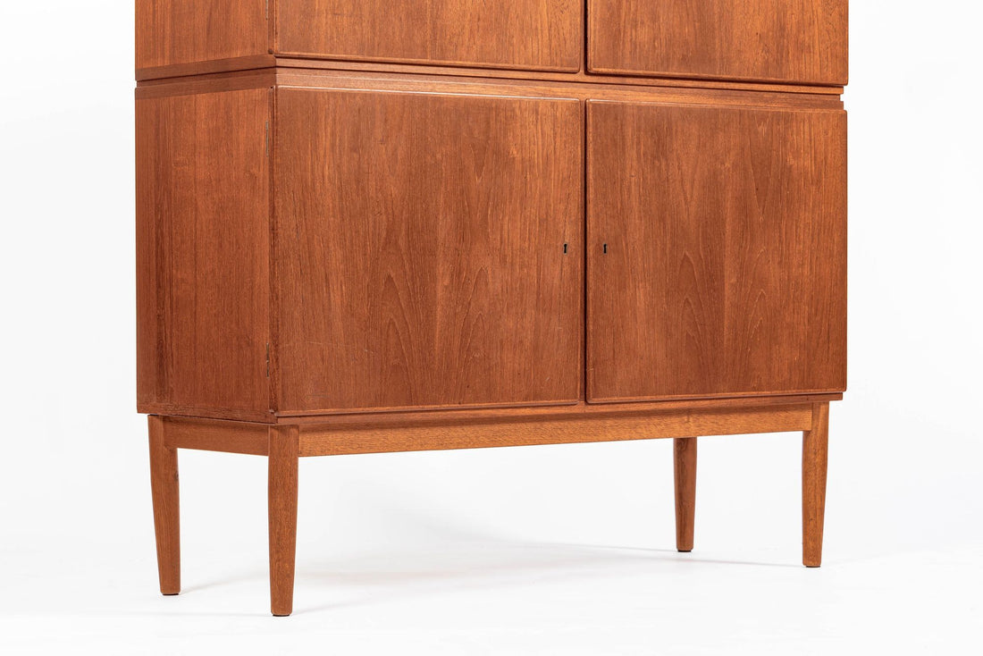 Mid-Century Scandinavian Teak Wood Storage Cabinet in the Style of Afdal