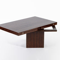 Antique French Art Deco Folding Wood Coffee Table by Francisque Chaleyssin (Attr) 1930s