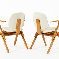 Mid Century Plywood Arm Chairs by Joe Atkinson for Thonet