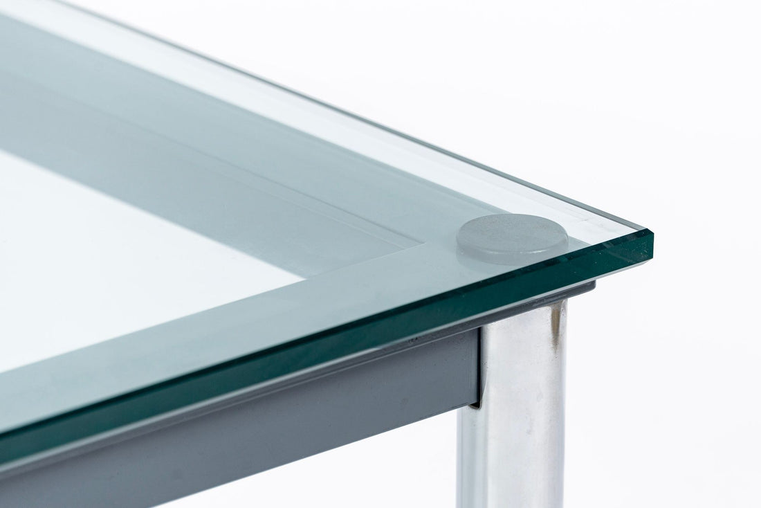 Bauhaus LC10-P Low Glass Coffee Table by Le Corbusier for Cassina