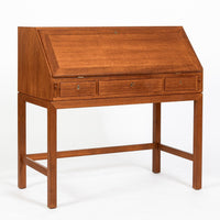 Danish Mid-Century Modern Teak Dropdown Secretary Desk, 1960s