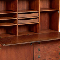 Mid-Century Danish Teak Wall Unit Bookcase by Peter Løvig Nielsen, Pair, 1960s