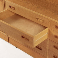 Mid Century Danish Oak Wood Shelving & Display Cabinets by Poul Hundevad