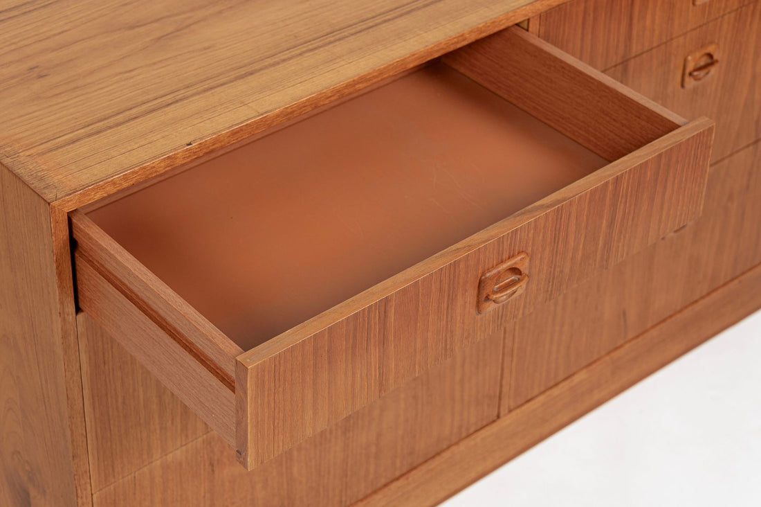 Danish Mid-Century Modern Teak 6-Drawer Dresser or Chest, 1960s