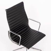 Eames Herman Miller Tall Black Leather Desk Chair Executive Thin Pad