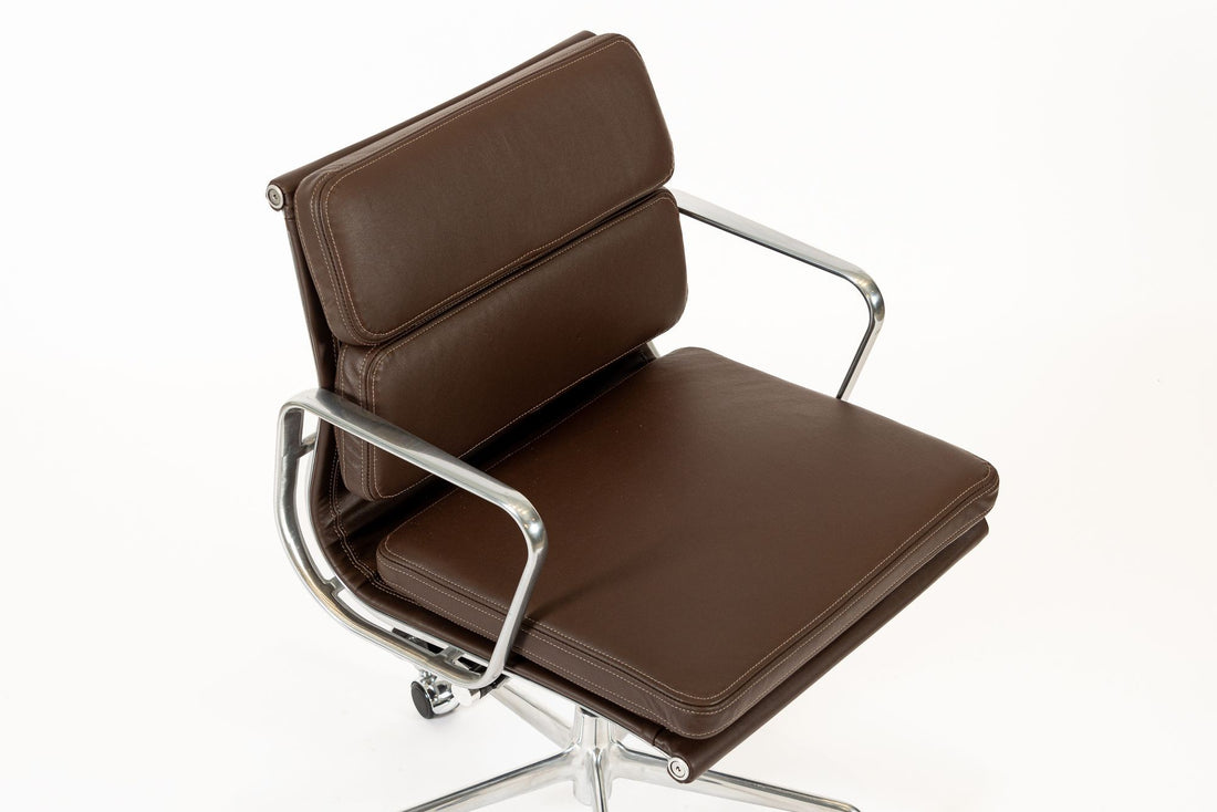 Dark Brown Leather Office Chair by Eames for Herman Miller