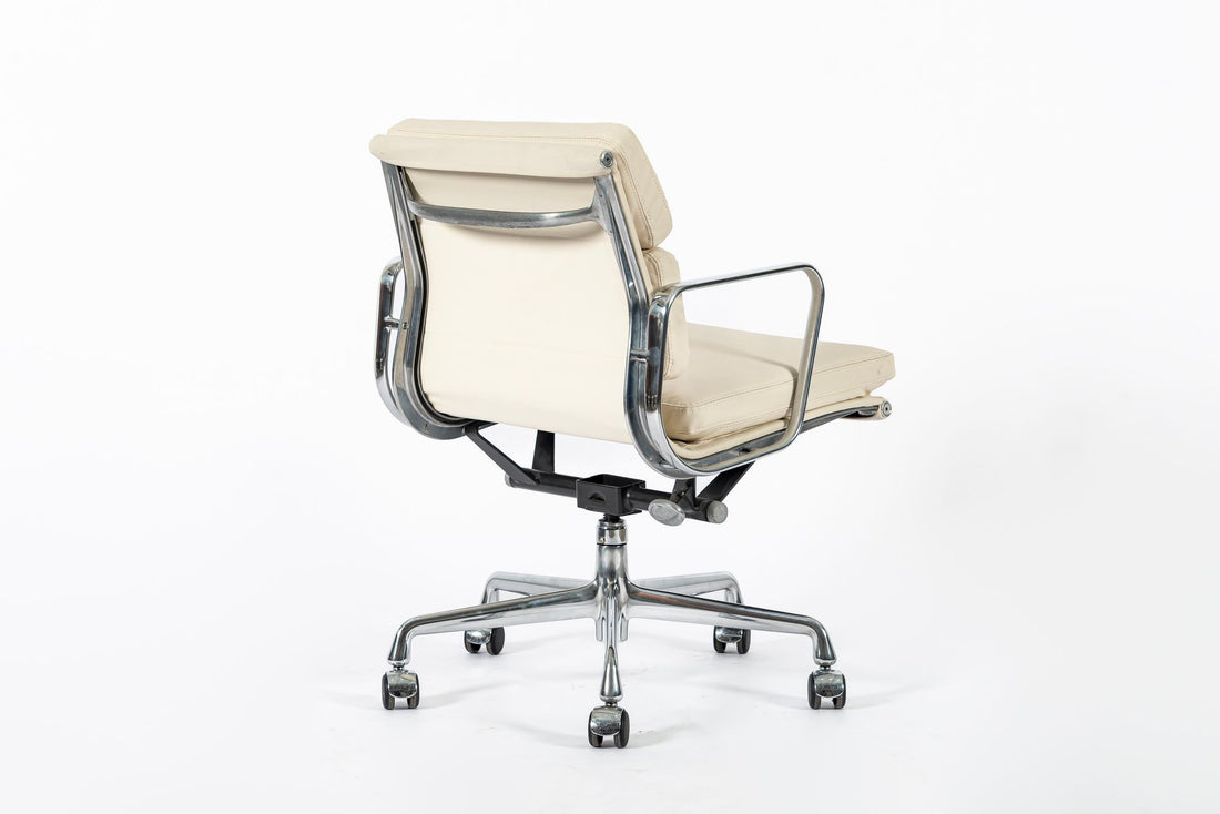 Eames for Herman Miller Tan Cream Office Chair in Schumacher VEGAN Leather