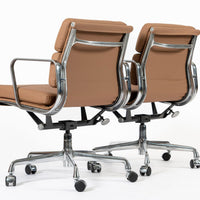 Eames for Herman Miller Aluminum Group Office Chairs in Schumacher VEGAN Leather