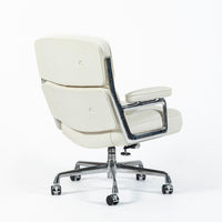 Herman Miller Eames Time Life Lobby White Leather Office Chair 2021